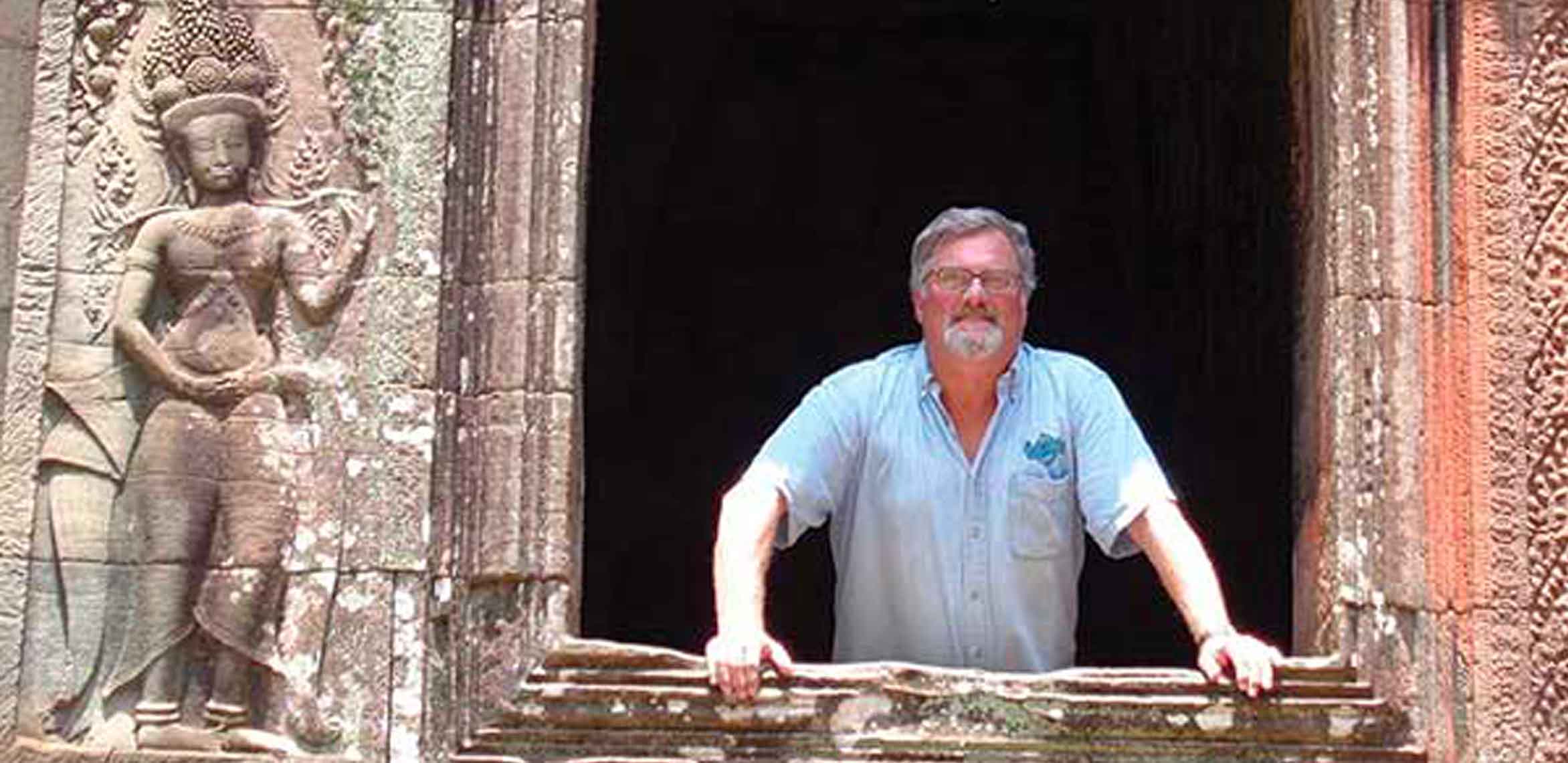 David visiting Angkor Wat